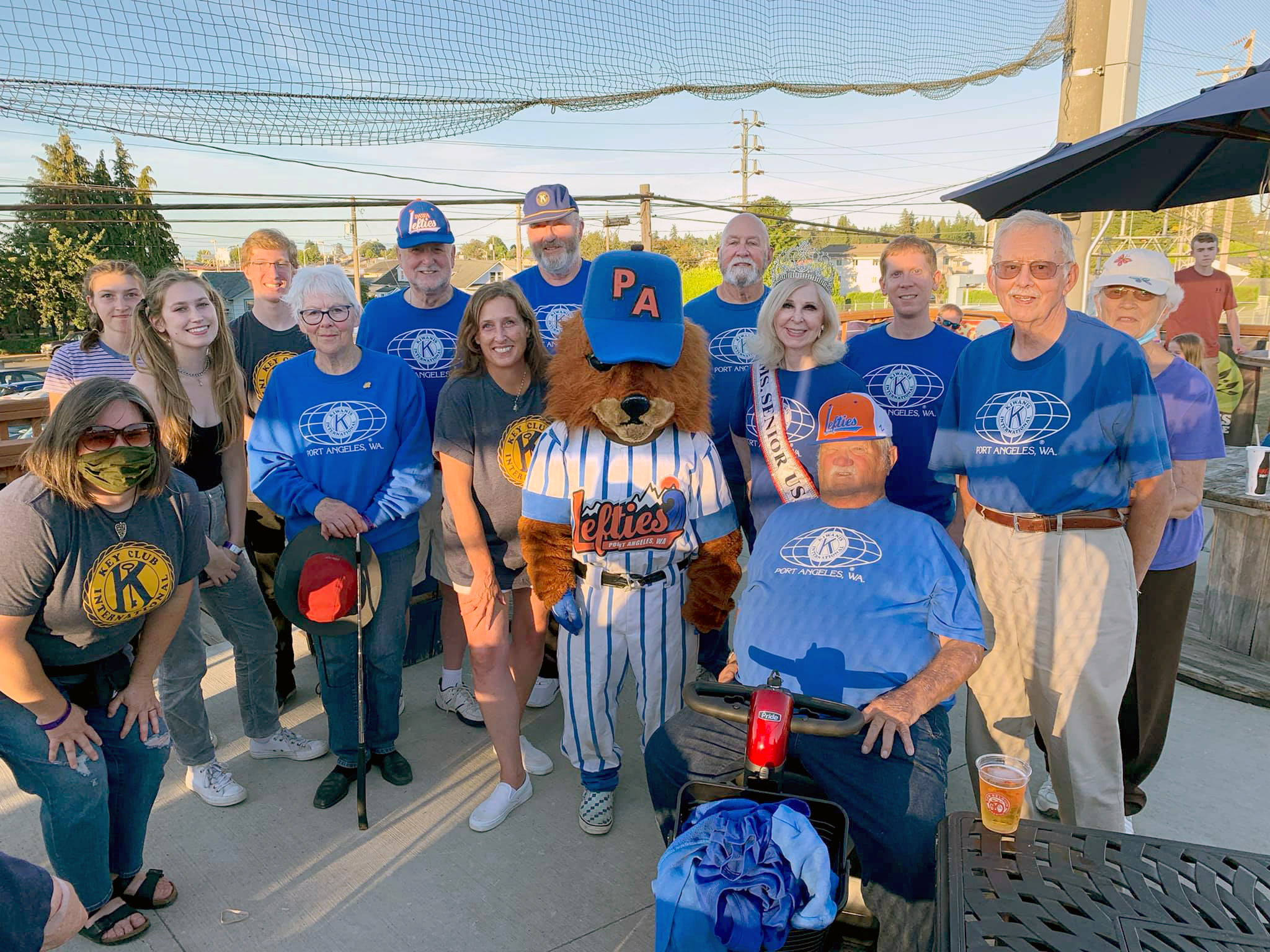 Kiwanis at Lefties Kiwanis members at Lefties game