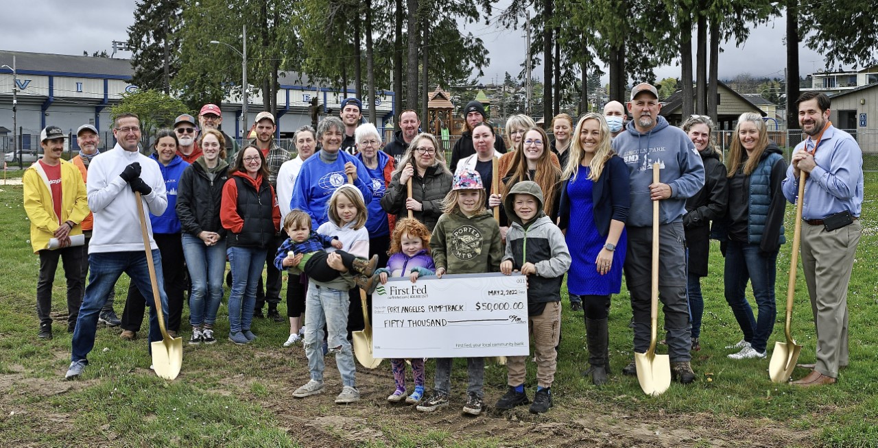 Pump Track Check First Fed presents check for pump track